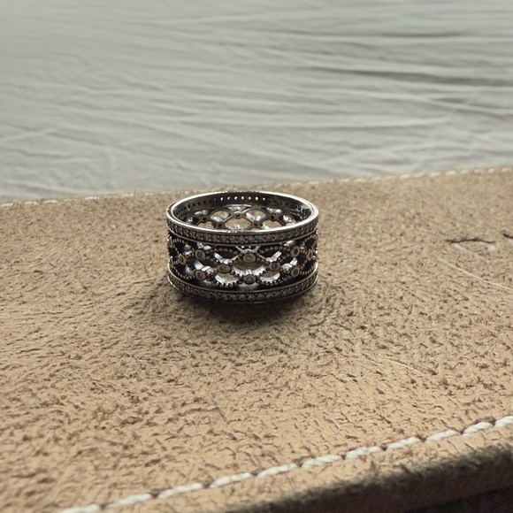 Pandora Silver CZ Lacework Ring - Picture 3 of 5